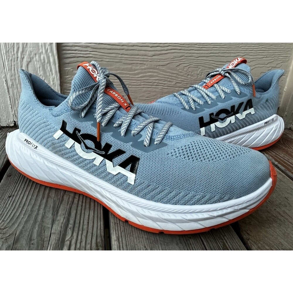 Hoka One One Carbon X3 Men’s 14D Running Shoes Mountain Spring Puffin’s Bill